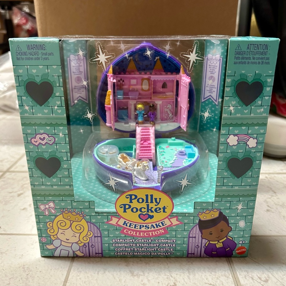 Brand New in Box Polly Pocket Keepsake Collection Starlight Castle Compact